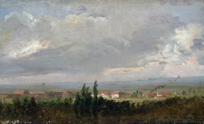 Gewitter in der Nähe von Dresden, 1830 von Johan Christian Dahl